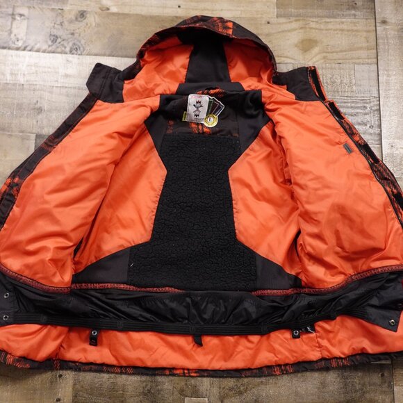 Burton Arctic Jacket Men’s Large Red Black Snowboard Ski Coat - Picture 14 of 16